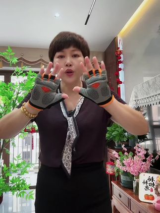#手套 #半指骑行手套 #半指手套