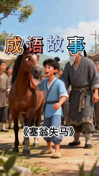 成语故事:《塞翁失马》#成语故事 #寓言故事 #儿童睡前故事 #小故事大道理正能量 #儿童绘本阅读