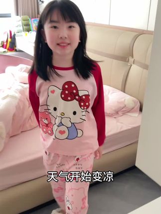甜美可爱的秋款套装真的太太太好看啦#儿童睡衣#面料柔软舒适 #儿童家居服#高品质童装#童装