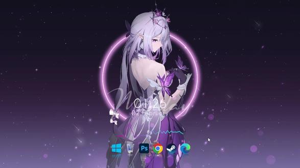 桌面颜值提升 简单几步搞定 #wallpaper壁纸推荐 #电脑桌面美化 #电脑美化