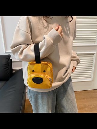 补丁小包包女新款狗狗零钱手提包卡通可爱学生手拿手机包百搭#零钱包 #手机包 #手提包 #手腕包 #包包种草