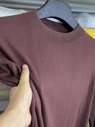 轻奢极,精纺羊绒桑蚕丝短袖长袖打底毛衣男装贴身穿#高端品质 #男装搭配 #男装 #精纺羊绒衫