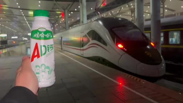 "#新动车之王”#D1次AD钙奶版动集列车最详细体验!
#火车 #武汉 #高铁