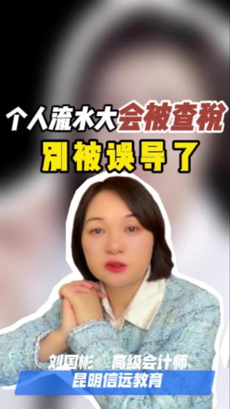 好多人都说我个人流水太大了,担心被税务局查税,到底是怎么回事呢?来听刘老师说一说#个人流水 #流水过大 #查税 #税务局稽查 #税务局