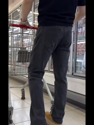 【黑标重工】秋季流光风牛仔裤石洗深灰男士百搭小直筒牛仔裤6018#经典爱国诗歌朗诵