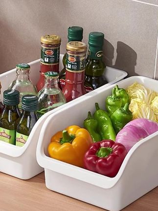 家用冰箱收纳盒日式橱柜储物盒零食桌面长方形置物盒厨房用#冰箱收纳盒 #日式储物盒 #家用收纳 #厨房收纳 #零食收纳
