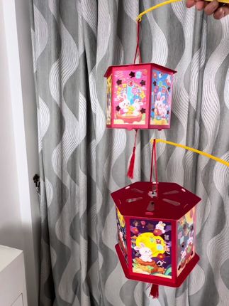 每个孩子都喜欢投影灯笼#中秋diy灯笼#儿童手工 #手提马花灯笼#给孩子的礼物