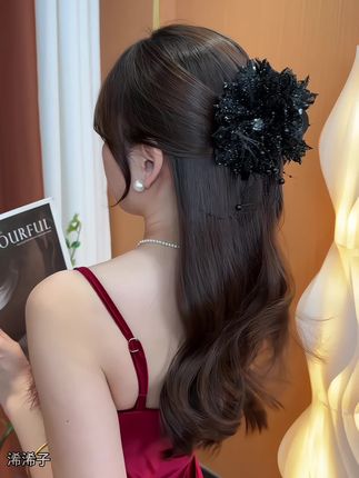#秋季穿搭 #头饰发饰 #抓夹发型 #仙女必备