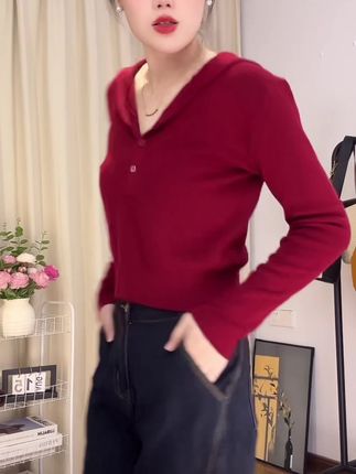 早秋高腰弯刀阔腿显瘦设计拖地牛仔裤女2025年新款宽松#显高显瘦显腿长 #面料柔软舒适