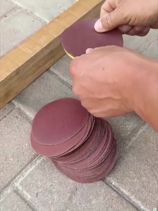 【自粘盘+连接杆+30张砂纸】砂纸打磨盘角#强烈推荐 #实用工具 #家庭必备 #高性能实用工具 #结实耐用