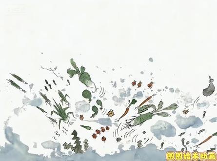 经典绘本《一园青菜成了精》民谣版#绘本 #绘本故事 #绘本动画 #亲子阅读 #动画小故事