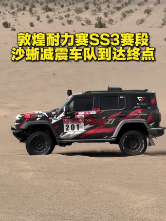 沙蜥减震车队到达敦煌耐力赛SS3赛段终点#坦克出征2025敦煌耐力赛 #2025长城汽车敦煌越野耐力赛 #中国坦克为热爱上场 #沙蜥氮气减震 #沙蜥火刃