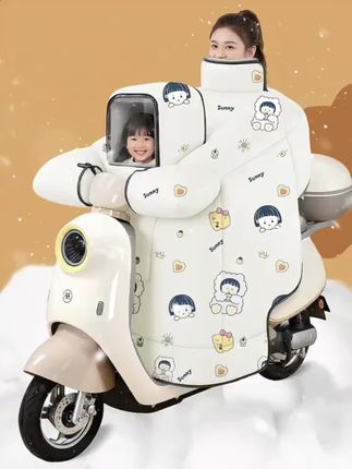 电动车挡风被冬季加绒开叉保暖双人母子接娃挡风被##电动车挡风 #挡风被#母子挡风被#好东西一起分享
