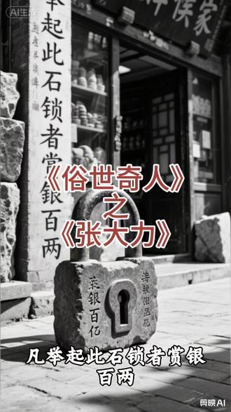 《俗世奇人》之《张大力》
#五年级推荐书目#俗世奇人#张大力