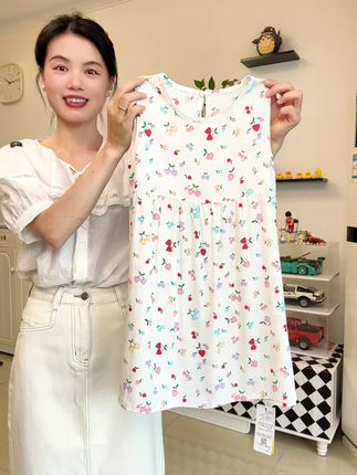 每年夏天都会买的棉绸小裙子,便宜又好穿#清凉一夏 #棉绸连衣裙 #棉绸 #女童连衣裙 #宝妈推荐