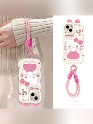 #手机壳推荐 苹果16promax华为vivo/oppo小米iPhone15凯蒂猫双支架手机壳#手机壳 #手机壳苹果 #手机壳高级感 #手机壳分享