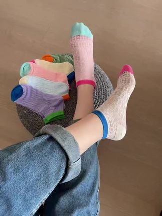 春秋网眼袜
