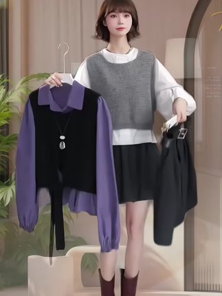 #秋季穿搭 #时尚套装#韩系穿搭 #显高显瘦穿搭 #洋气减龄