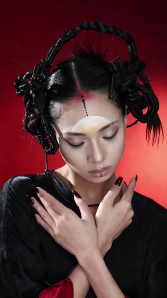 美到失语的哥特元素创意妆容造型~#化妆师 #创意妆容 #哥特风 #零基础学化妆 #成都化妆学校