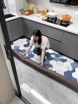 专业防油厨房加厚地垫防水防油地毯满铺耐脏餐厅免洗可擦垫子脚垫 #厨房地垫 #地垫 #家用地垫 #脚垫推荐 #防滑地垫