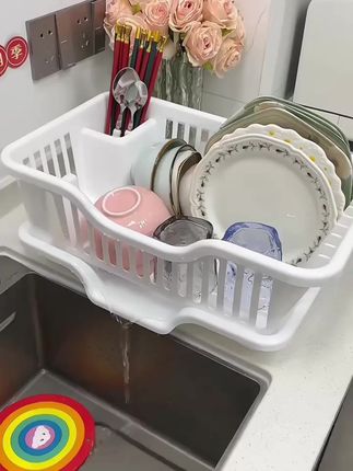 #沥水篮 #碗碟沥水篮#沥水置物架#碗碟沥水收纳架#厨房好物@DOU+小助手 @巨量千川