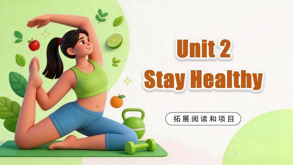 人教版新八下Unit2 拓展阅读+项目原创课件 Unit 2 Stay Healthy 拓展阅读 + 项目教学教案
一、教学目标
学习理解:快速阅读提取打喷嚏相关关键信息,精读掌握语篇代词指代,能完成判断正误习题;掌握健康问题询问与表达的句型。
应用实践:分析打喷嚏的成因、影响及解决办法,培养问题解决能力;小组合作完成健康手册制作并展示。
迁移创新:了解打喷嚏的生理保护作用,掌握正确防护方式;形成健康生活习惯,能为常见健康问题提供合理建议。
二、教学重难点
重点:掌握打喷嚏的相关知识及防护方法;熟练运用健康问题的询问与表达句型,给出合理建议。
难点:精准理解语篇中代词的指代内容;小组合作完成健康手册的设计与展示。
三、教学过程(45 分钟)
(一)热身导入(5 分钟)
播放健康相关短视频,提问学生近期是否打喷嚏、感受如何,引发学生思考 “打喷嚏是好是坏”,导入本节课主题 All about Sneezing。
(二)阅读探究(20 分钟)
快速阅读:让学生匹配段落主旨、判断文体及文章来源,梳理文章结构,初步了解打喷嚏的定义、成因、作用等。
精读分析:逐段提问,引导学生回答打喷嚏的好处、控制主体、发生过程,以及喷嚏病菌的传播距离、速度等问题;完成代词指代、动作排序练习,讲解 protect...from...、get rid of 等核心短语。
扫描检测:学生完成判断正误并改正错题,巩固阅读内容。
(三)知识回顾与项目铺垫(10 分钟)
回顾常见健康问题(感冒、牙痛等)的询问句型(What’s the matter with sb?)和表达结构,结合实例练习给出健康建议;介绍小组项目任务,明确步骤:选择健康问题→调研成因、症状等→制作健康手册→课堂展示。
(四)小组项目与展示(8 分钟)
学生分组合作,选定如胃痛、眼疲劳等健康问题,快速完成调研并制作简易健康手册;每组选派代表进行简短展示,教师依据评价清单点评。
(五)总结与反思(2 分钟)
总结本节课核心知识,引导学生反思如何保持健康,强调 “健康不是一切,但失去健康便一无所有”。
四、作业布置
完善小组健康手册,向家人讲解打喷嚏的正确防护方式及一种常见健康问题的应对方法。
#英语课件 #人教版英语 #八下英语 #八下unit2 #英语教学设计