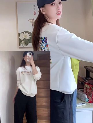 #轻奢圆领卫衣 #潮牌卫衣 #男女同款卫衣