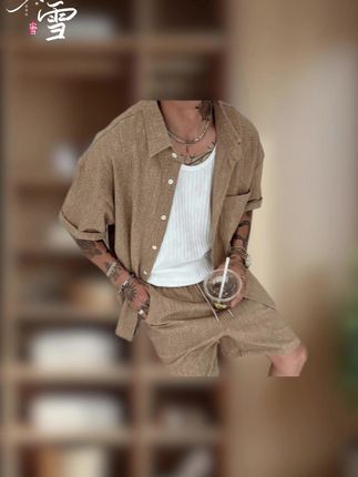 #夏季新款 #休闲套装#男士套装#夏季套装#运动套装