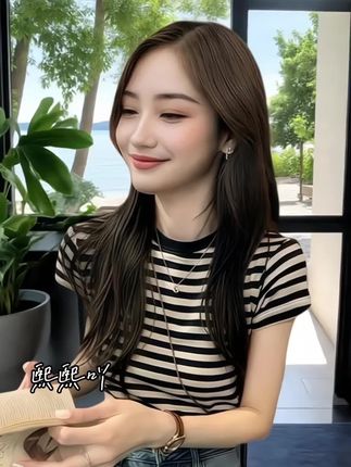 被问800遍的简约经典条纹上衣百搭又好看 #显瘦穿搭 #小个子穿搭 #好看的衣服都在这里 #简约穿搭 #不挑年龄不挑身材