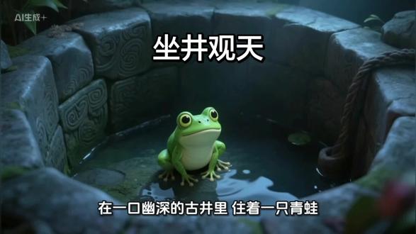 坐井观天#成语#儿童 #国漫