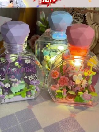 #摆件 【正品】三丽鸥花恋精灵hellokitty盲盒积木许愿瓶摆件女生礼物#家用摆件 #许愿瓶摆件 #桌面摆件 #摆件装饰品