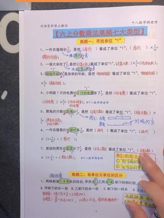 六上视频讲解版预习专项介绍#六上数学预习 #学霸秘籍 #每天进步一点点