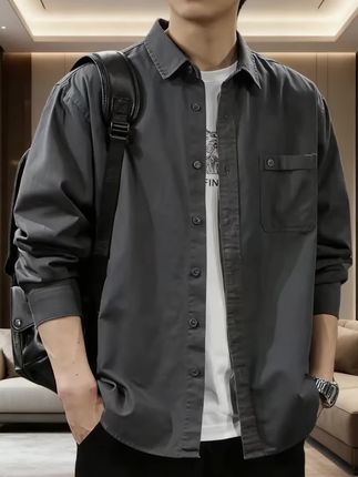 #穿搭男生 #帅气穿搭 #外套穿搭 #衬衫 #潮男穿搭