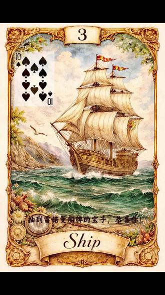 雷诺曼卡牌→船 #雷诺曼卡 #雷诺曼入门 #雷诺曼笔记