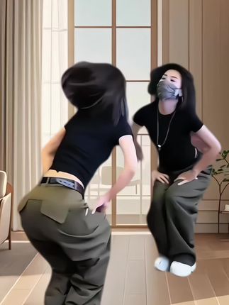 大码弯刀休闲工装裤#青春活力 #我又心动了 #爱了爱了