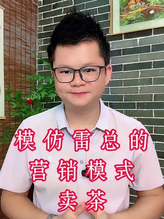 模仿雷总的营销模式卖茶#雷军 #营销思维 #茶叶 #以茶会友 #我要上热们