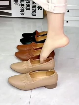 #新款尖头皮鞋#女士百搭#软底软面#舒适百搭 #洋气百搭