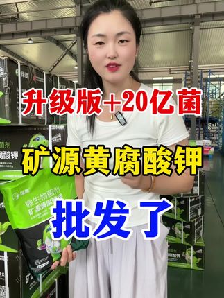 花同样的钱就用升级版矿源黄腐酸钾 添加20亿活菌,生根抗重茬#矿源黄腐酸钾 #生根壮苗 #土壤改良