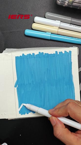 你还在这样画雪山吗?第一步就已经错了~ #艾尔斯马克笔 #一分钟学画画 #画山 #丙烯马克笔 #零基础学画画