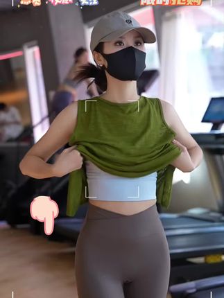 松绿色百搭又显白,透气不闷汗,健身穿它超舒服!