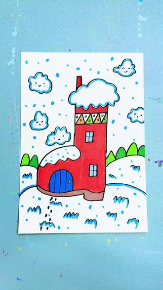 超简单的儿童卡通靴子房子简笔画,快来交作业吧#简笔画 #简笔画教程 #儿童简笔画 #上热门 #拍拍2024