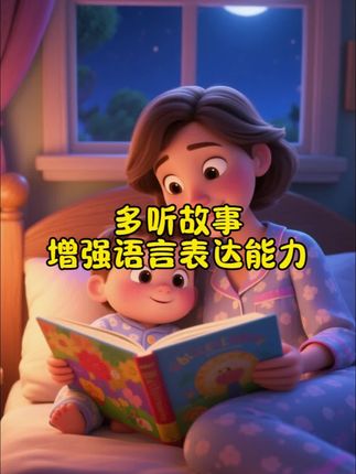每天坚持陪宝宝读睡前故事,你就会发现宝宝的语言表达能力真的每天都在进步。#育儿#语言发育#阅读是一种习惯 #睡前故事