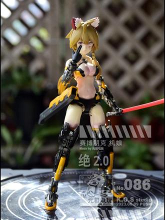 用剩余零件拼凑的机娘#模型 #机娘