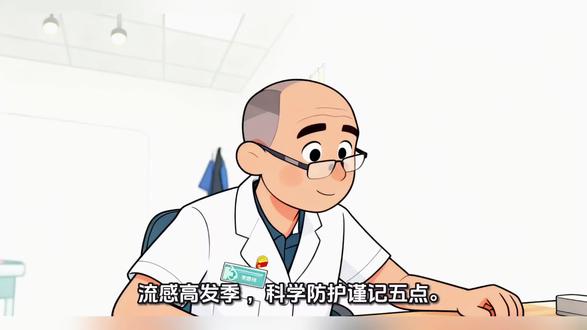 防范流感,谨记五点。