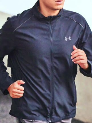 【安德玛梭织夹克正品男装秋季新款休闲运动服健身训练外套 1376797】