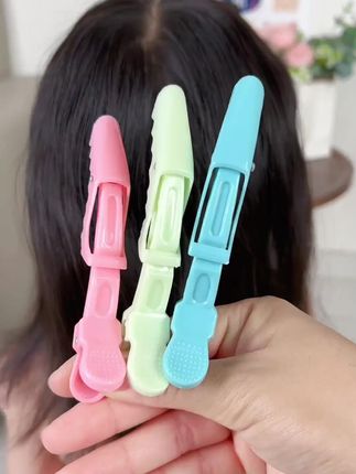 俏萌宝编发分区塑料鳄鱼夹