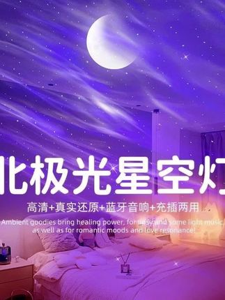 这个北极光星空灯这也太漂亮了,氛围感满满的。#氛围感拉满的小夜灯推荐 #投影星空灯 #星空投影灯 #小夜灯#灯