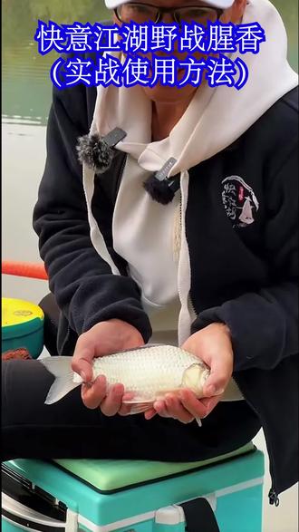 #快意江湖饵料 #野钓鲫鱼 快意江湖腥香饵,全能综合饵,实战使用方法。