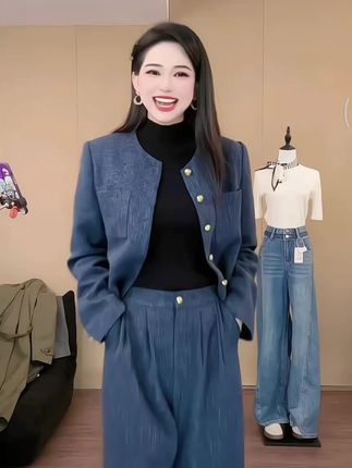#高个子女生 #秋季穿搭 #外套 #阔腿裤 #ootd穿搭