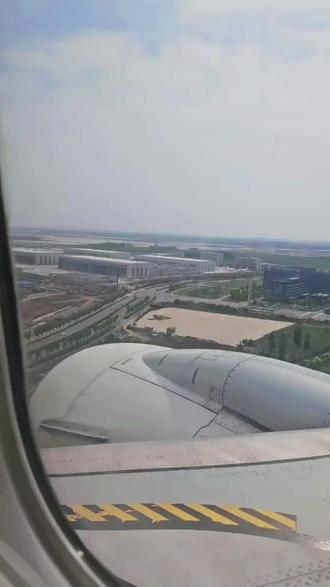 落地遥墙全程,山东航空,机型737-800 #吃喝玩乐分享计划 #美好生活记录 #山东航空 #遥墙机场 #737